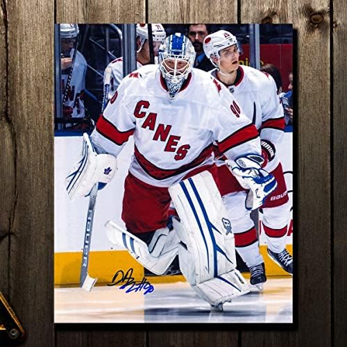 David Ayres Carolina Hurricanes Dedikált 8x10 - Dedikált NHL-Fotók
