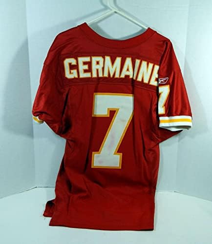 2001-ben a Kansas City Chiefs Joe Germaine 7 Játék Kiadott Piros Mez 40 DP15622 - Aláíratlan NFL Játék